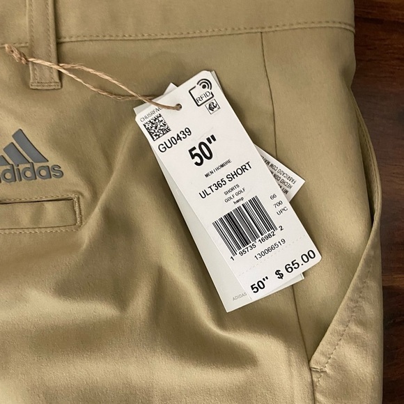 Men! NWT Adidas Ultimate 365 Golf Shorts in Hemp size 50x10 - Picture 5 of 7